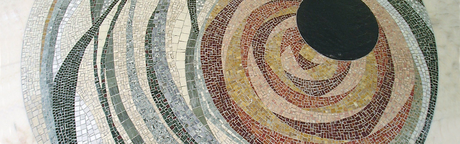 pavimento realizzato in mosaico